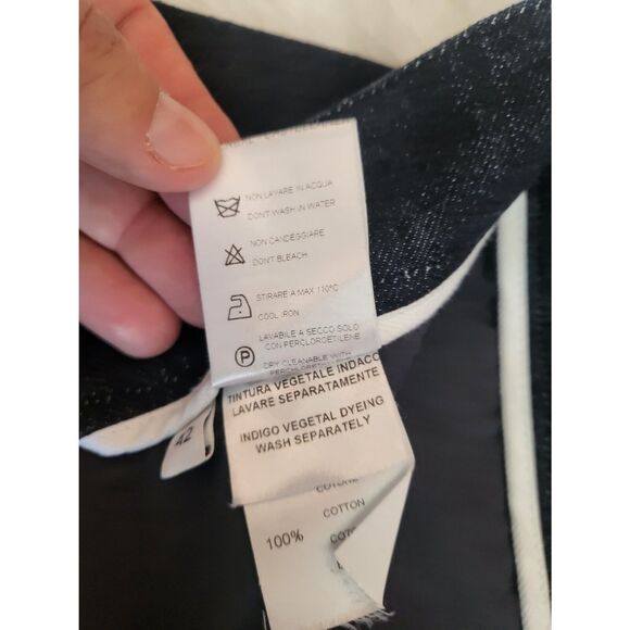 QL2 Quelledue Perkins Boot Cut Jeans Women's EU42 US6 Dark Wash Original $540 - Picture 7 of 10